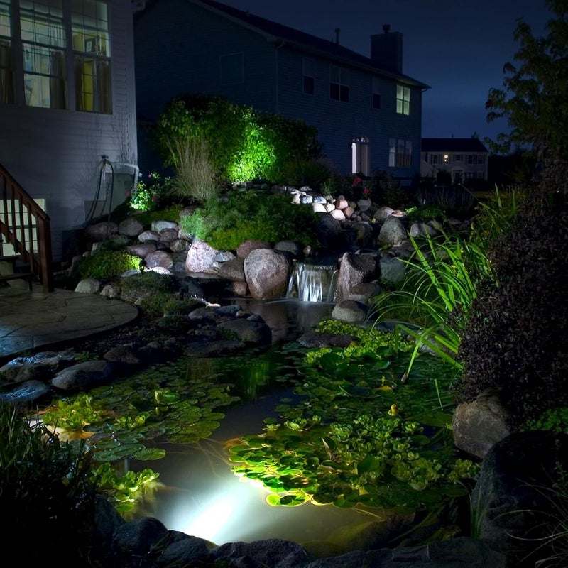 ES8LED Underwater LED Pond Lights - 9W 5700K Bright White LED Pond Light Works at 12V AC/DC Low Voltage - STAINLESS STEEL IP68 Submersible for Fountains, Ponds, Waterfalls and Landscape Lighting Purposes - Image 5